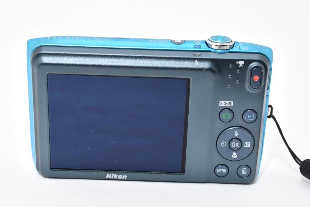 【極美品】Nikon COOLPIX S3500 ブルー デジカメ#1968