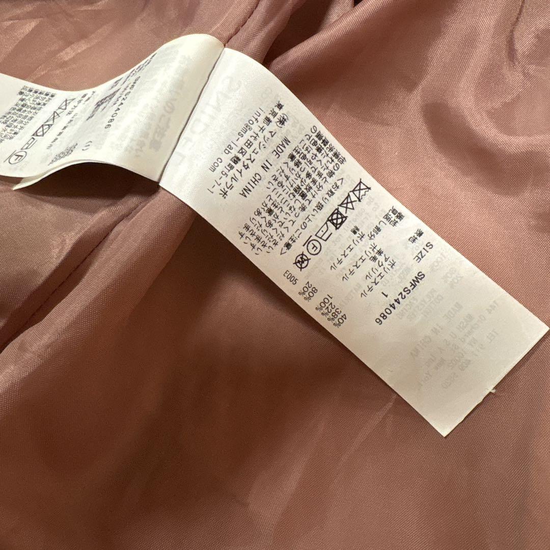 snidel ロービングチェックミニスカート　1