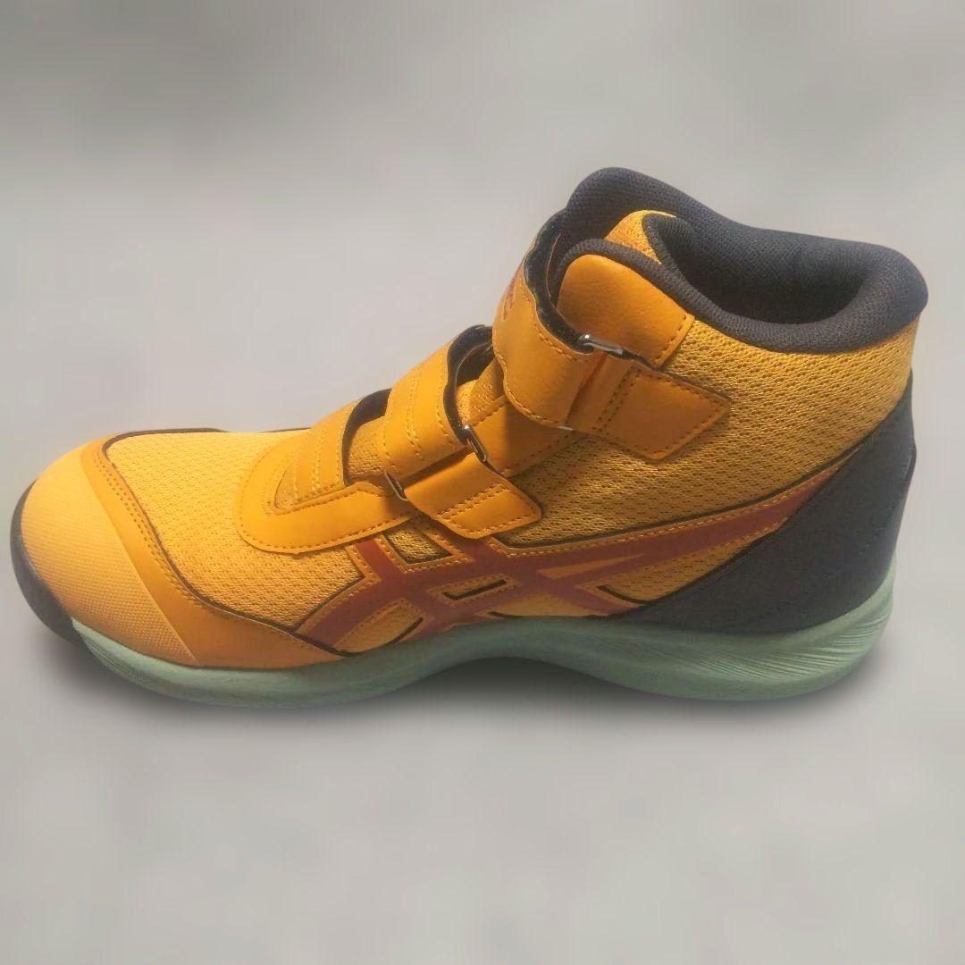 ASICS 安全靴 限定カラー タイガーイエロー×スパイスラテ