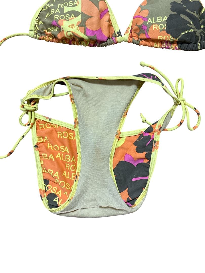 ALBA ROSA ロゴ 三角ビキニ 黄色 オレンジ y2k 平成ギャル 激レア