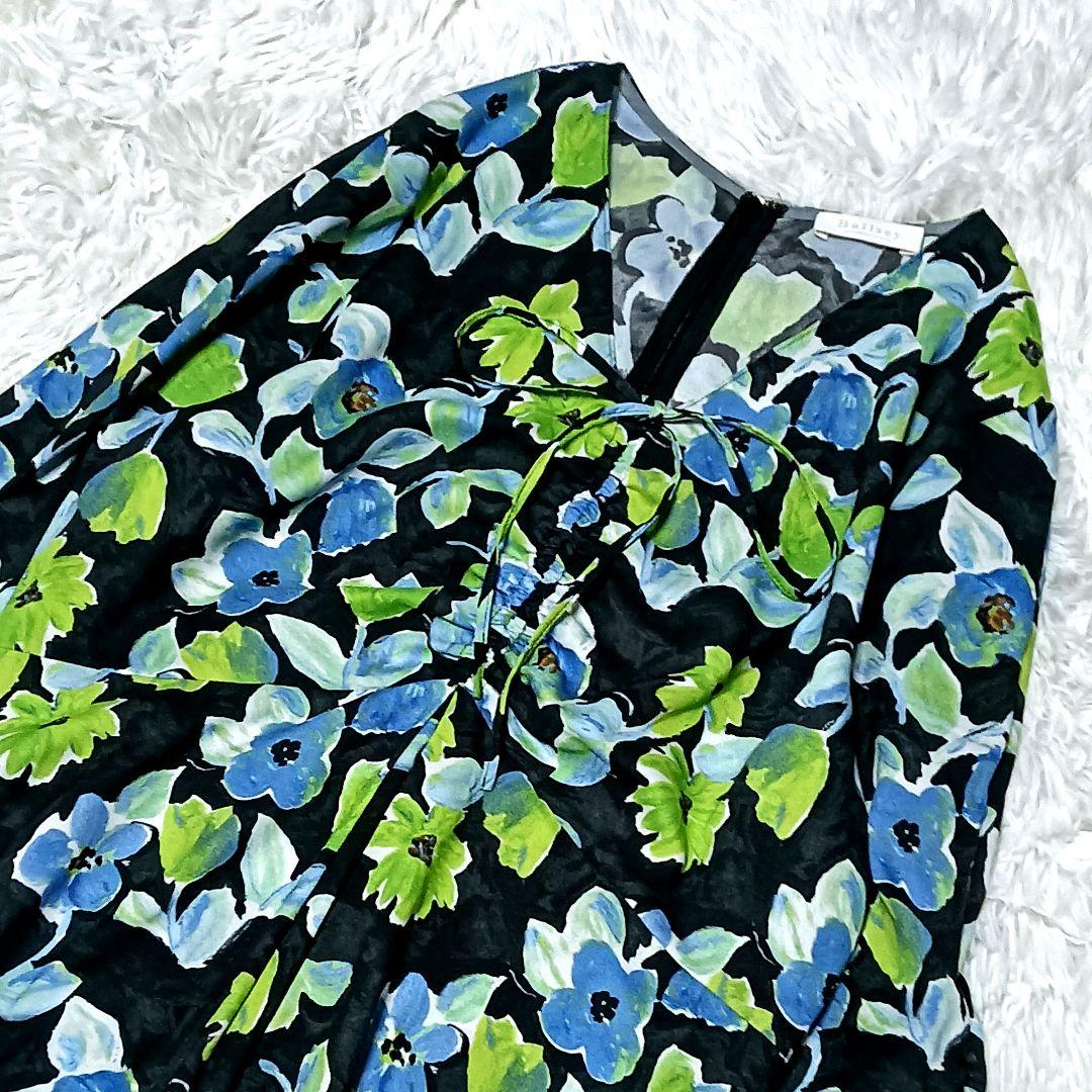 ボールジィ　スプリングフラワープリントドロストギャザーワンピース　25AW完売品