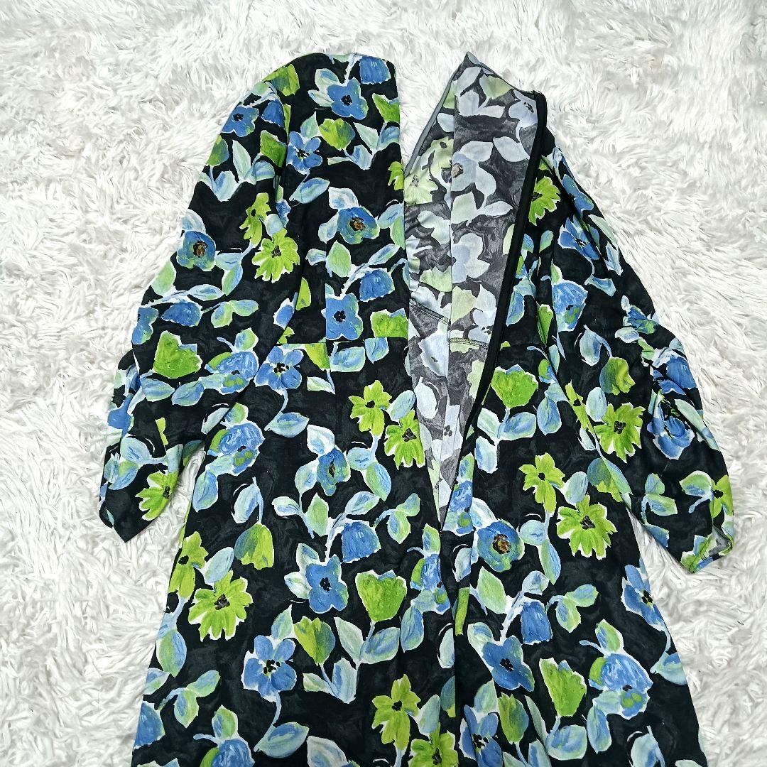 ボールジィ　スプリングフラワープリントドロストギャザーワンピース　25AW完売品