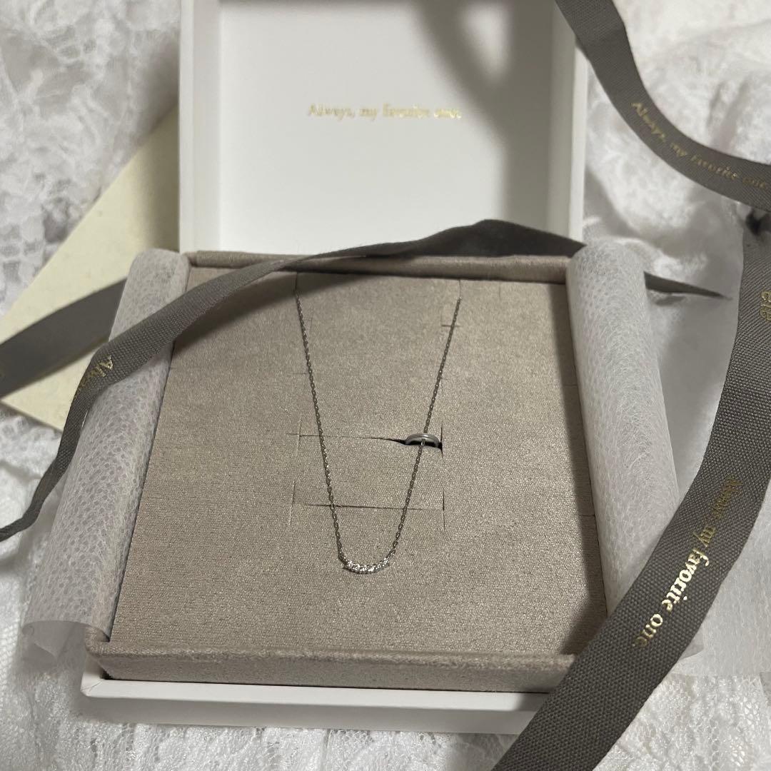 ete bijoux プラチナ ダイヤモンドネックレス