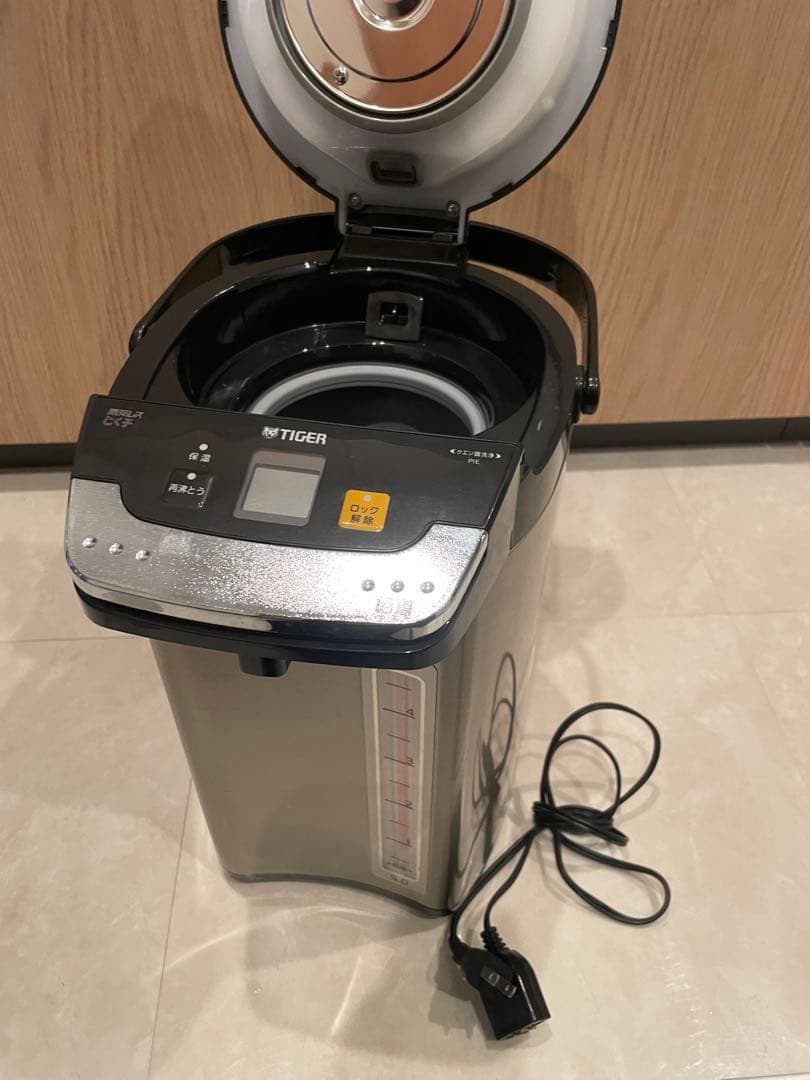 タイガー魔法瓶 5L ブラック PIE-A501K 電気ポット 大容量 ブラック