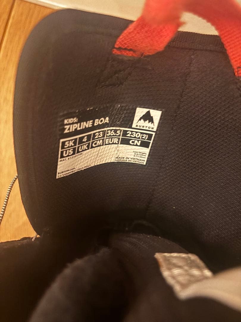 美品★BURTON Zipline BOA キッズ スノーボードブーツ