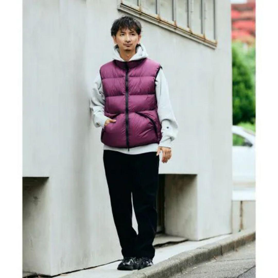 ☆【新品未使用】relume×TAION別注ダウンベスト パープル Lサイズ☆