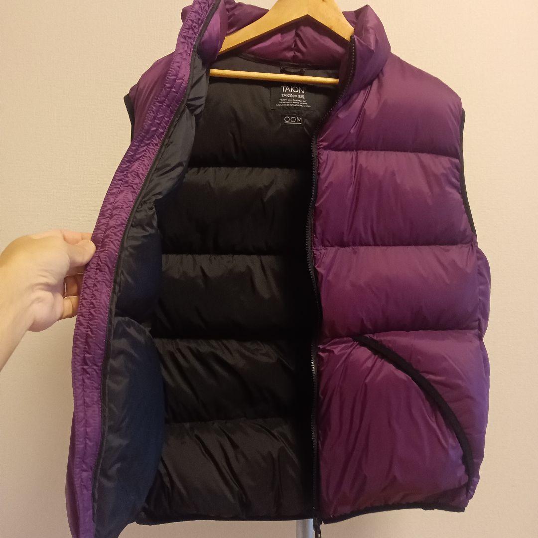 ☆【新品未使用】relume×TAION別注ダウンベスト パープル Lサイズ☆