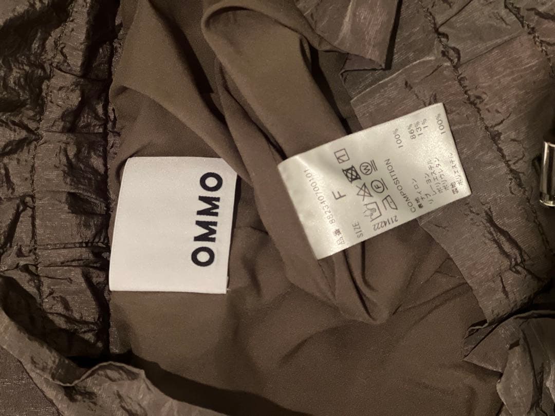 OMMO バルーンギャザーパンツ　un3d