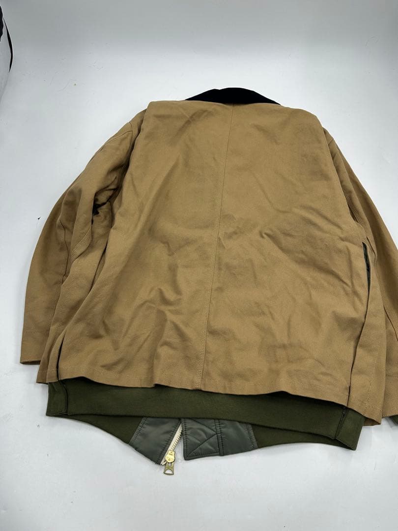 希少/美品/sacai × Carhartt WIP/カバーオール MA-1/L