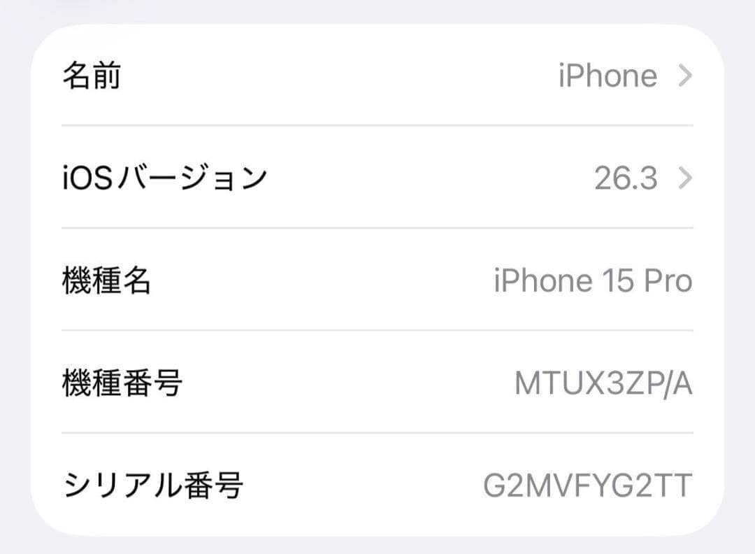 【海外版】【無音カメラ】iPhone 15 Pro 128GB SIMフリー