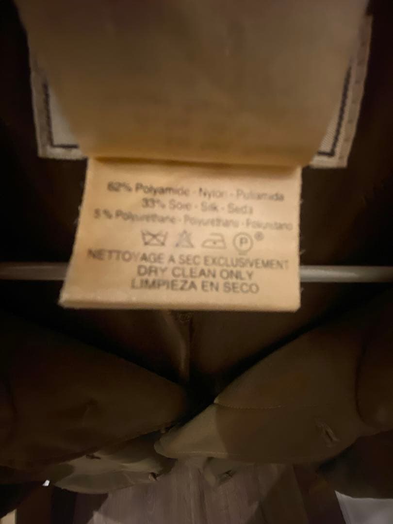 HERMES ポリアミド中綿入りハーフコート