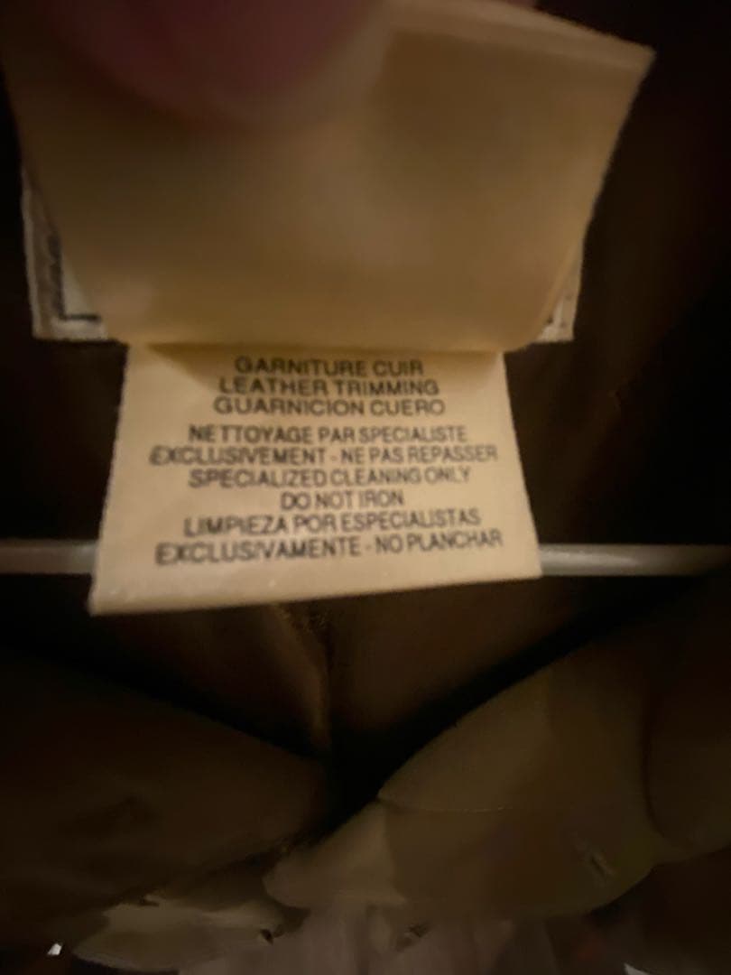 HERMES ポリアミド中綿入りハーフコート