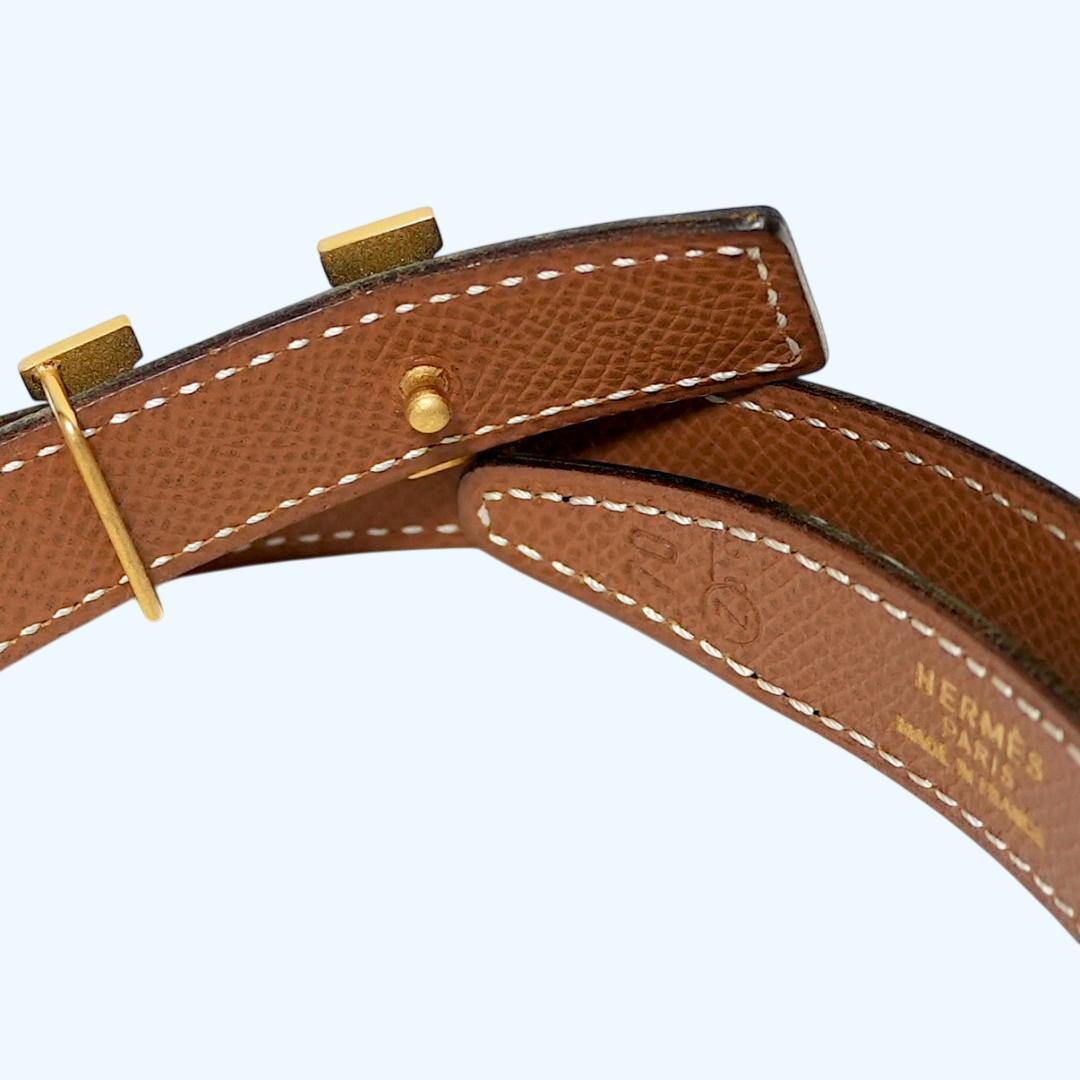 ✨保管未使用✨HERMES エルメス ミニHベルト ⚪︎Z刻印 85cm布袋箱付