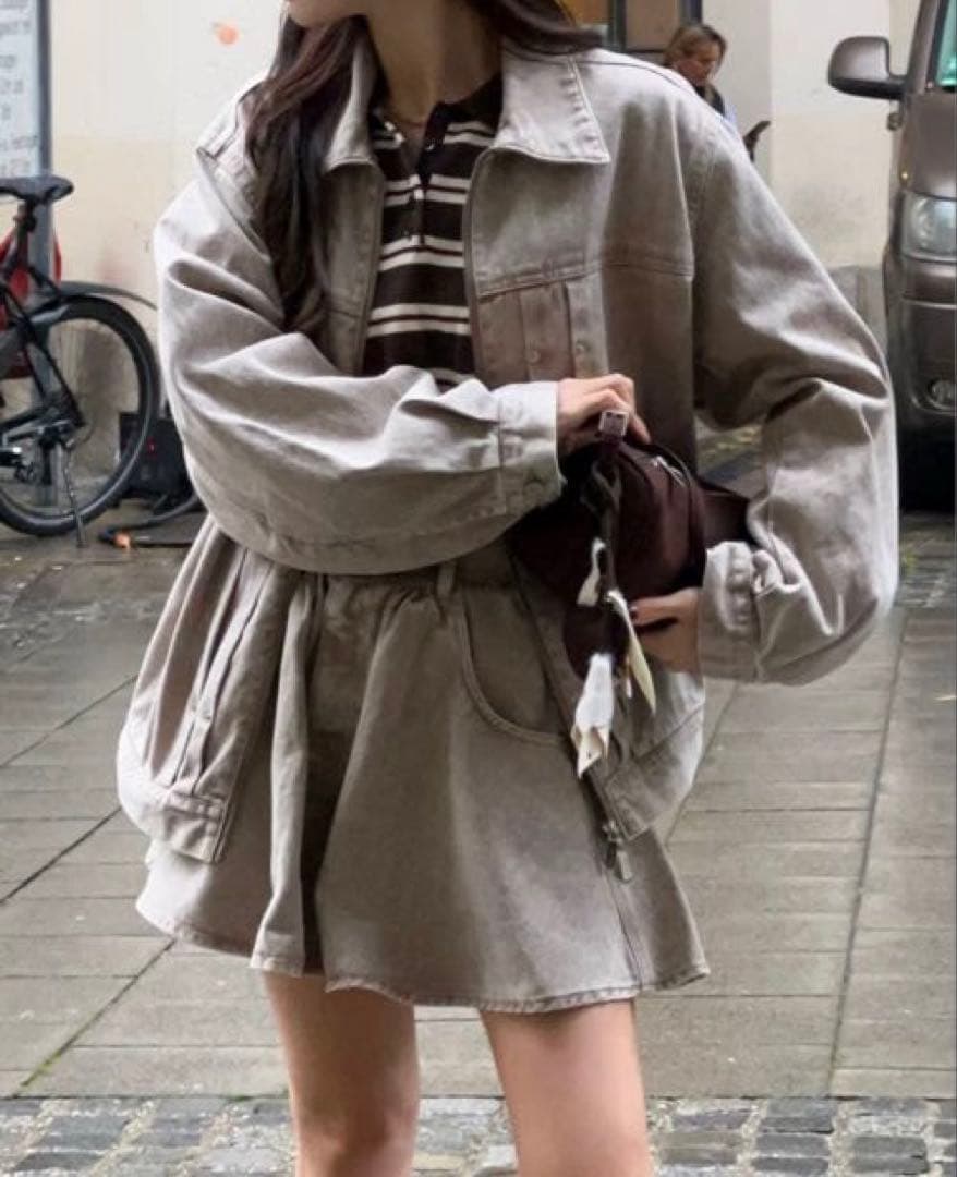 THETOE Olympia Denim Jacket Sサイズ　brown