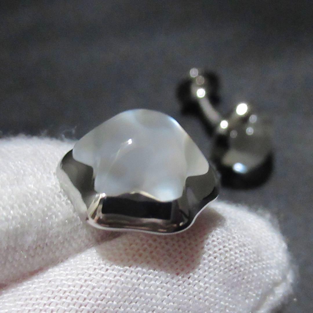 モンブラン カフス スター ホワイトクォーツ 106672