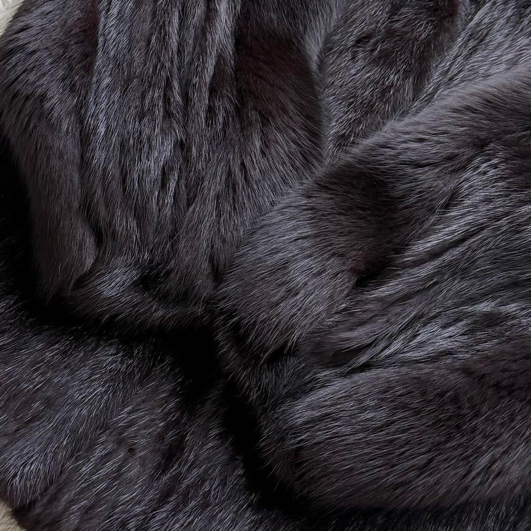 SAGAMINK サガミンク ミンク フォックス 切り替え コート ボリューム◎