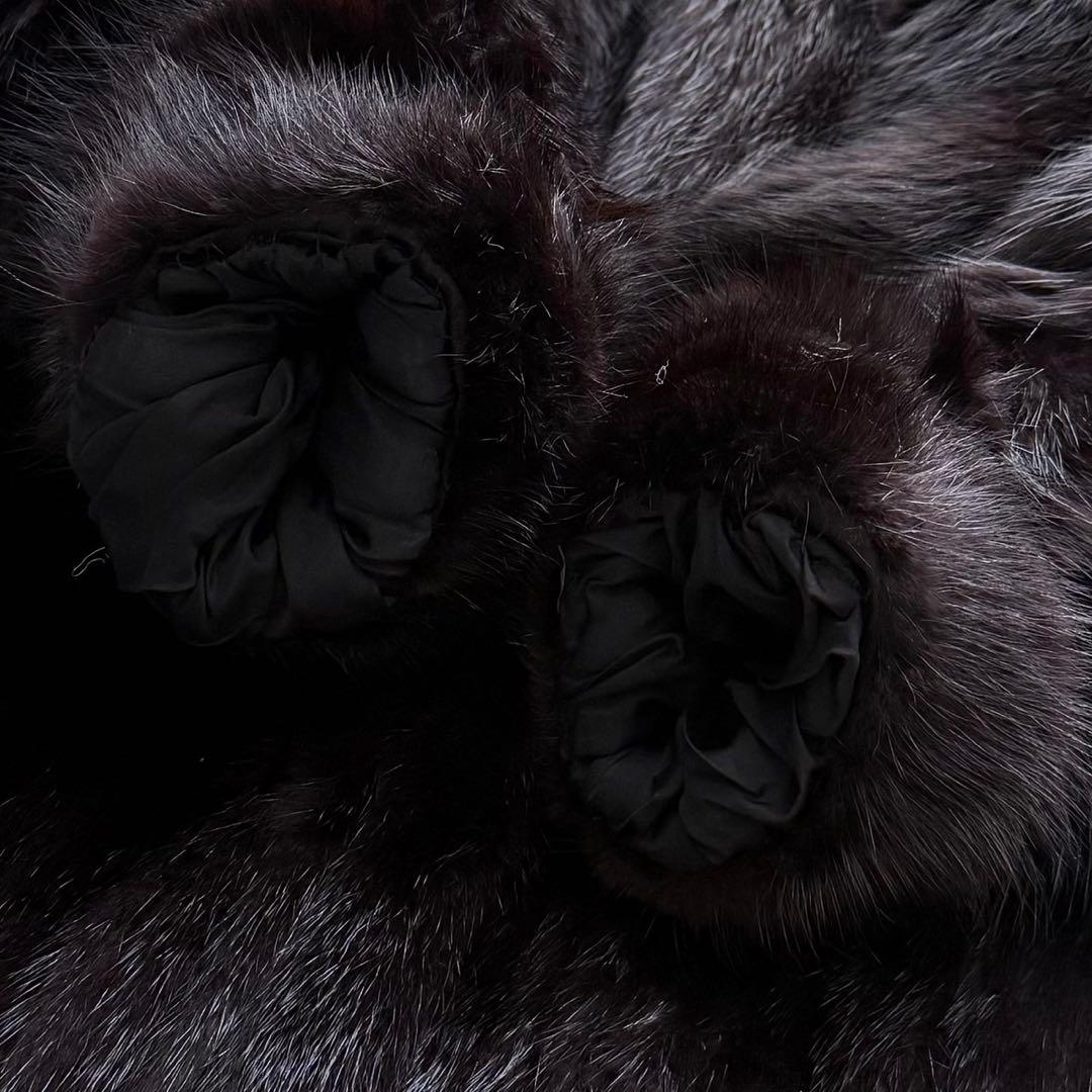 SAGAMINK サガミンク ミンク フォックス 切り替え コート ボリューム◎