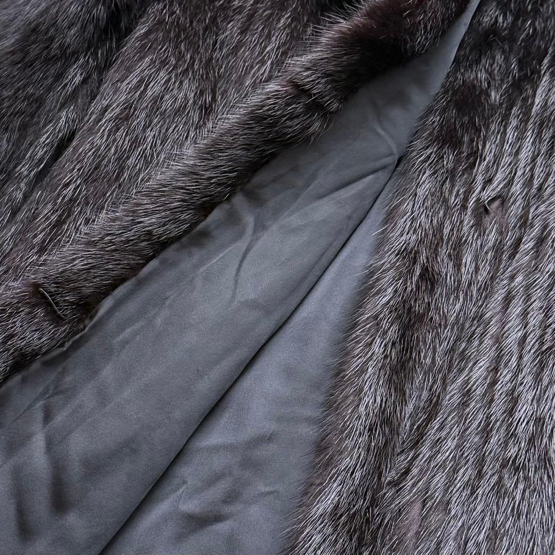 SAGAMINK サガミンク ミンク フォックス 切り替え コート ボリューム◎