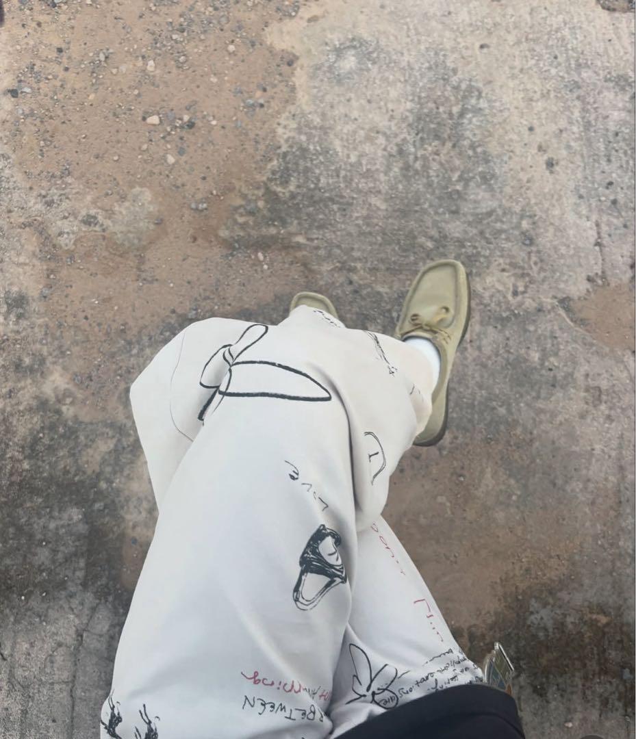 パンツ Knuth Marf high waist tattoo pants