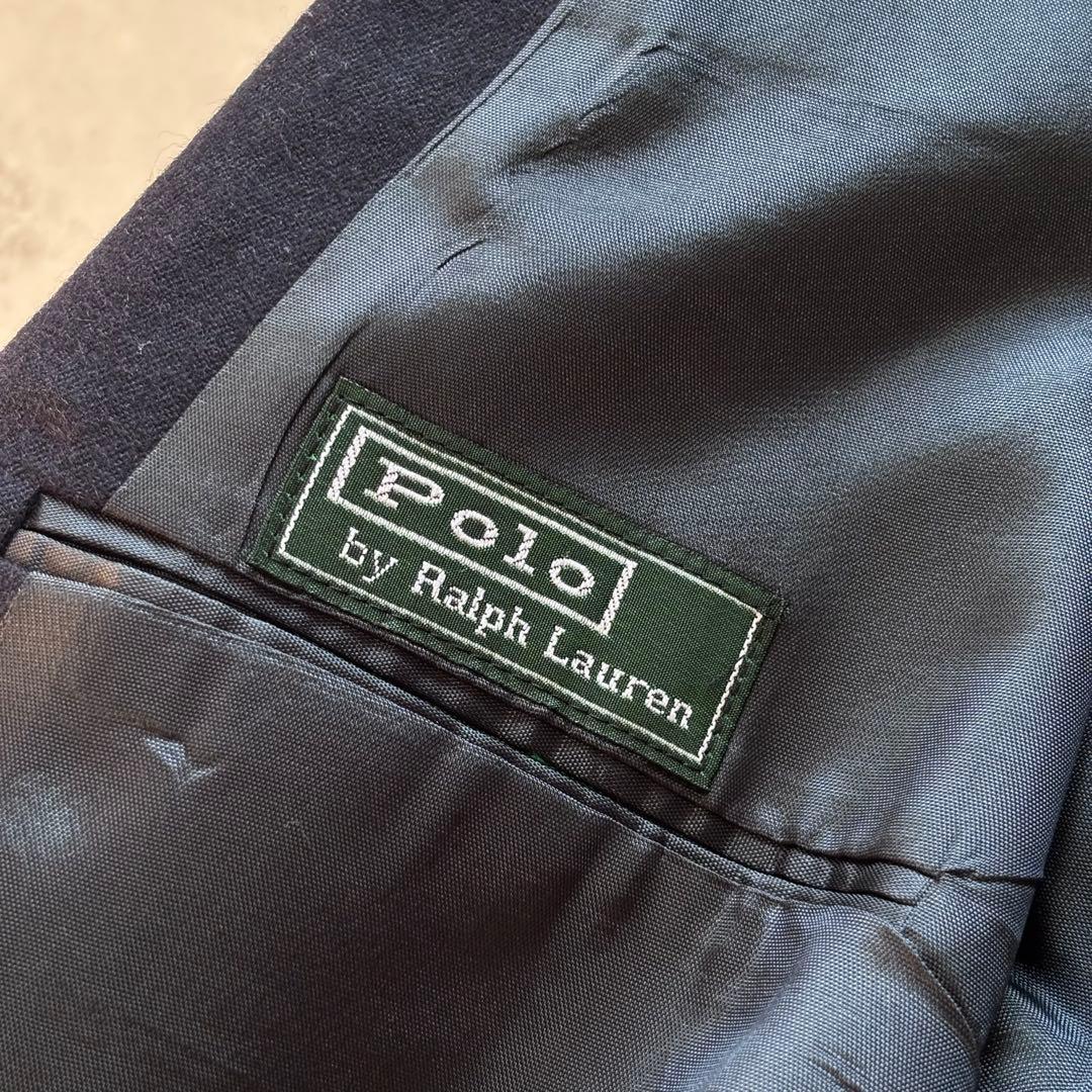 り*い様 【USA製】ポロバイラルフローレン 紺ブレ テーラードジャケット 金ボ