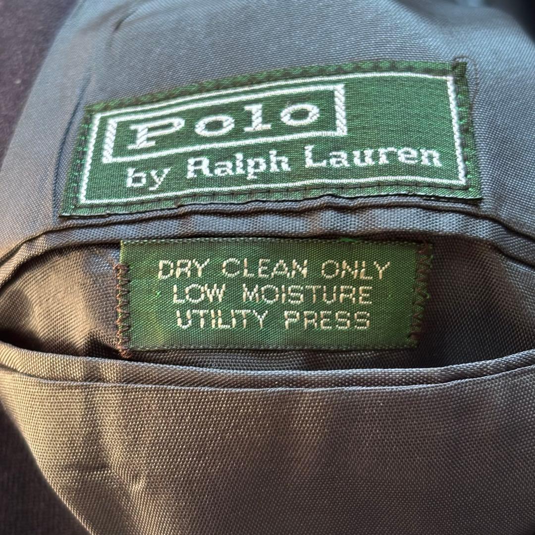 り*い様 【USA製】ポロバイラルフローレン 紺ブレ テーラードジャケット 金ボ