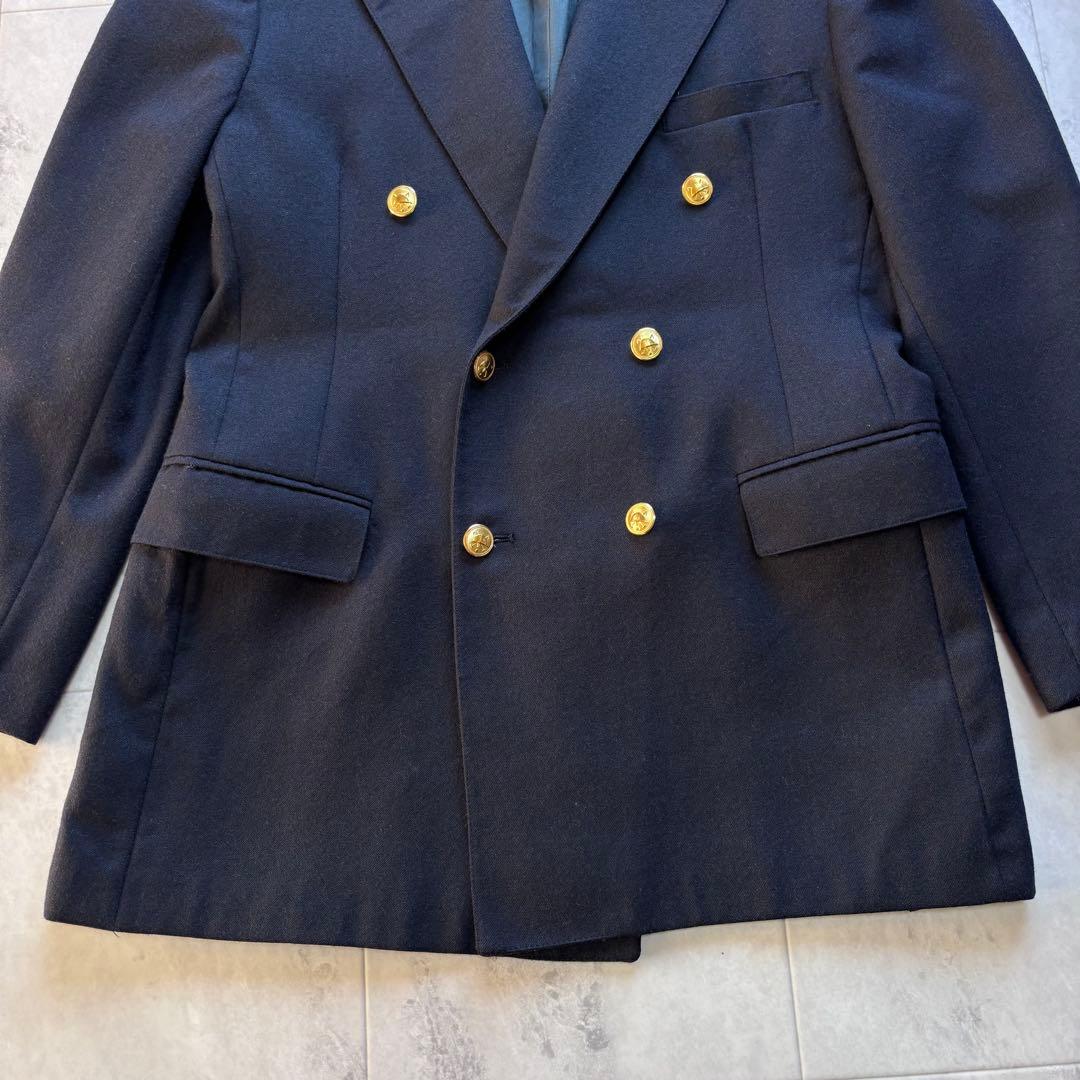 り*い様 【USA製】ポロバイラルフローレン 紺ブレ テーラードジャケット 金ボ