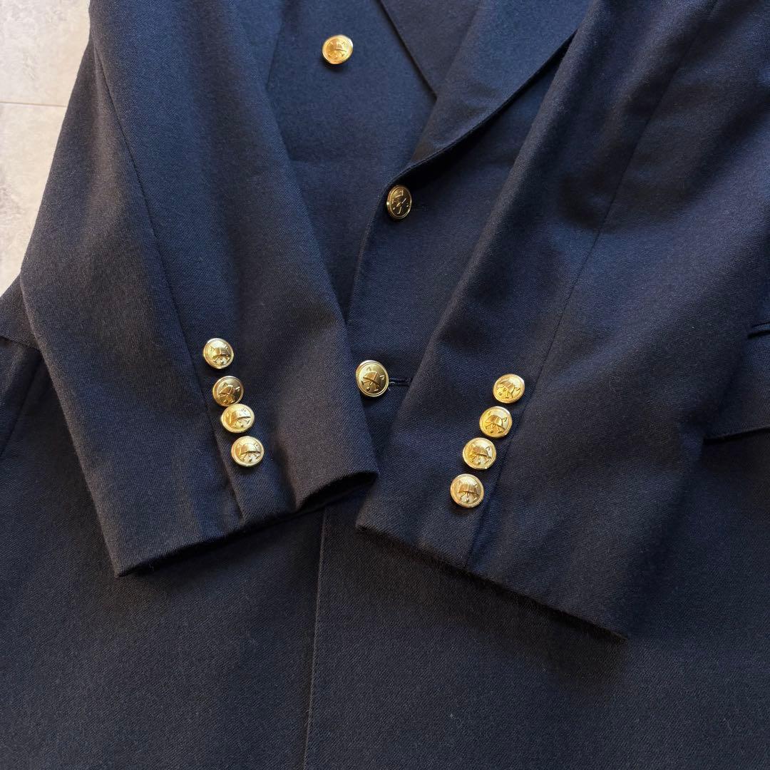 り*い様 【USA製】ポロバイラルフローレン 紺ブレ テーラードジャケット 金ボ