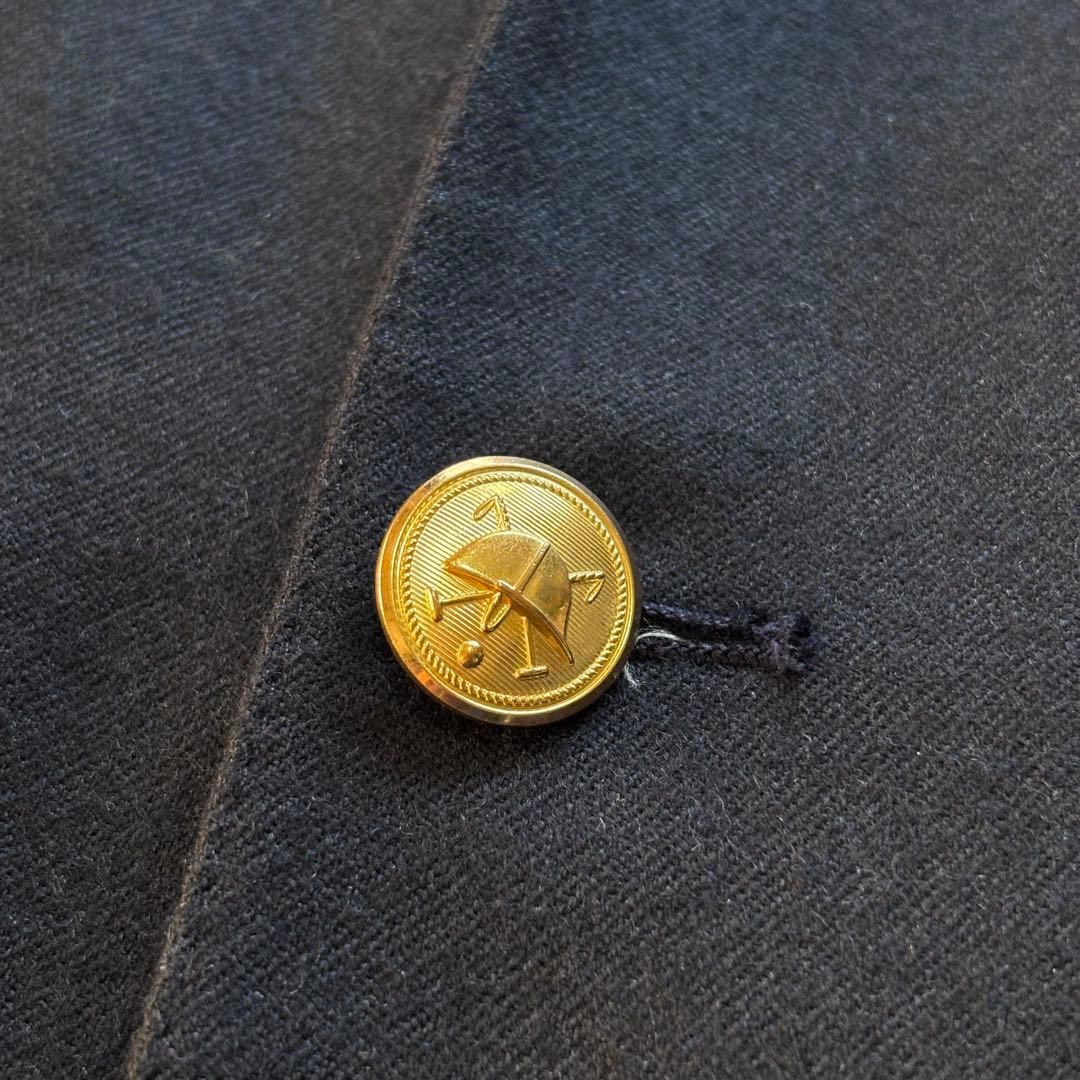 り*い様 【USA製】ポロバイラルフローレン 紺ブレ テーラードジャケット 金ボ