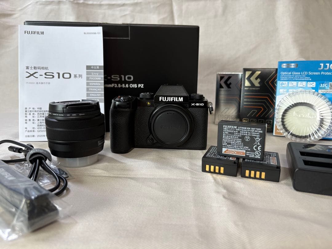 美品FUJIFILM X-S10 ブラック 本体 + レンズ+その他
