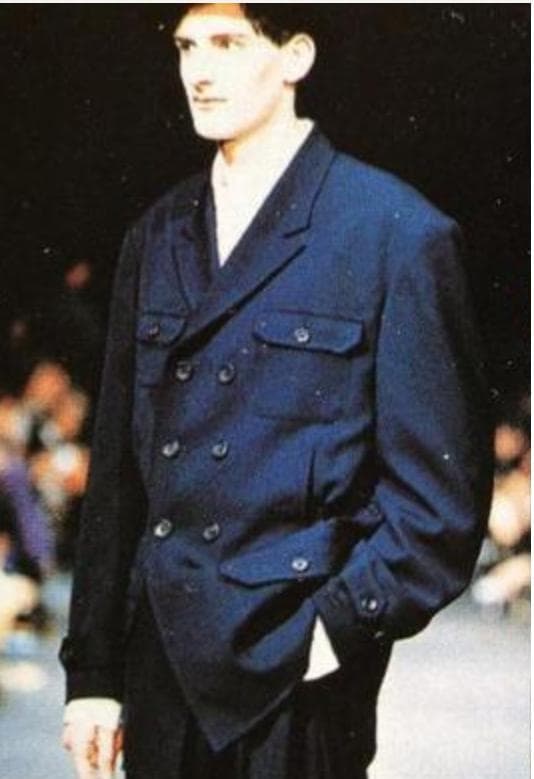 yohji yamamoto 80s セットアップ　ネイビー　ミリタリー