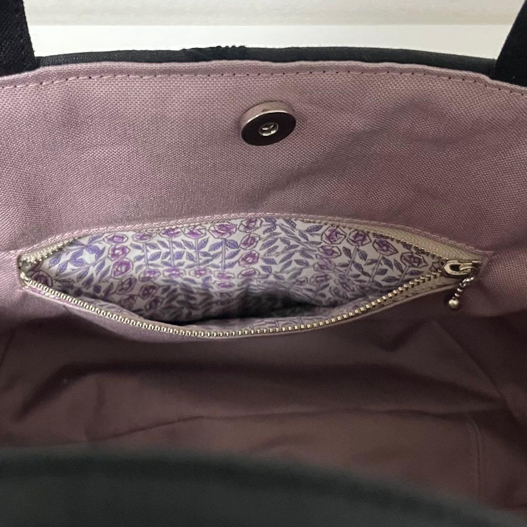 ミナペルホネン　ハンドメイドバッグ　マチ付きショルダーバッグ