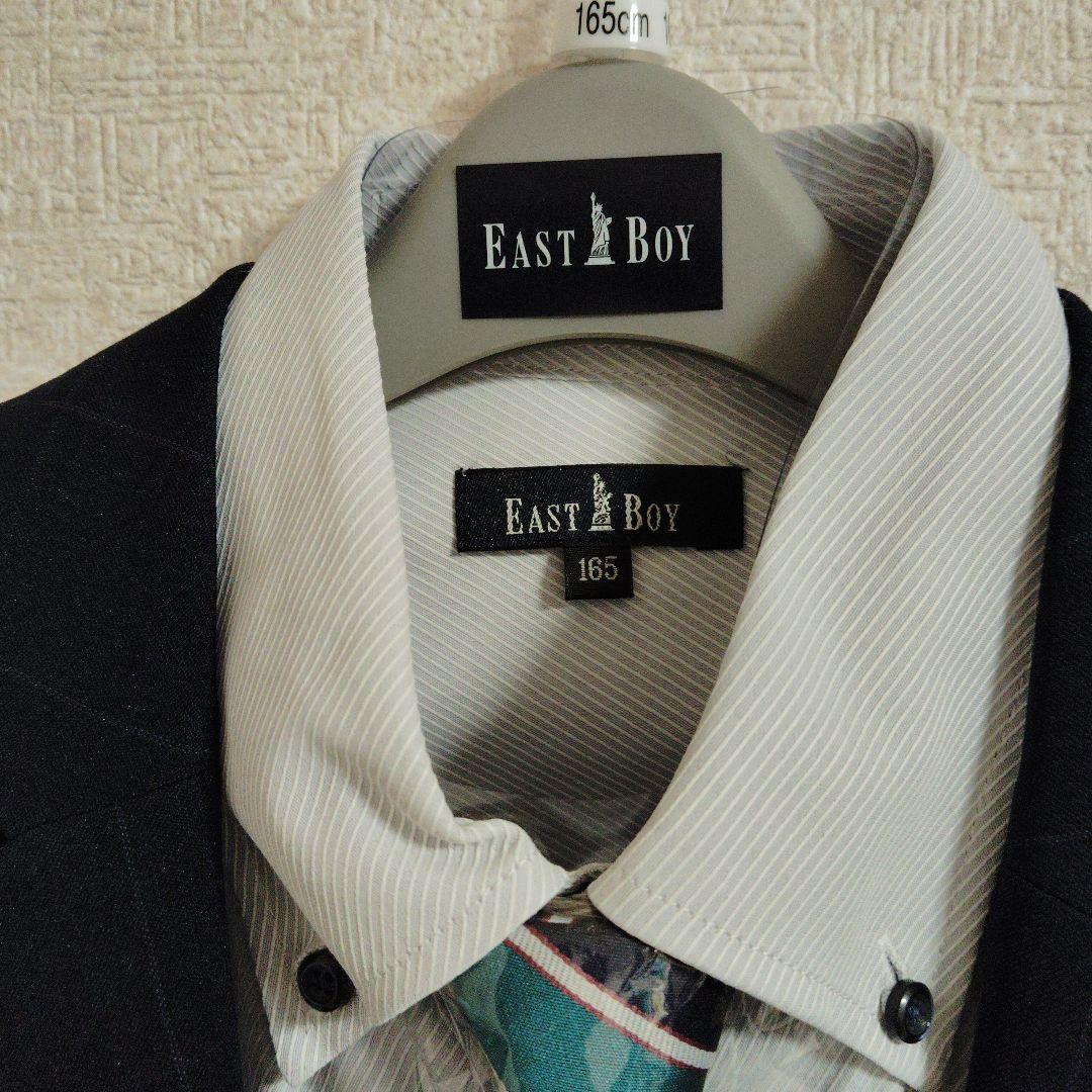 希少新品 イーストボーイ フォーマルスーツ165cm 6点セット卒業式 ネイビー