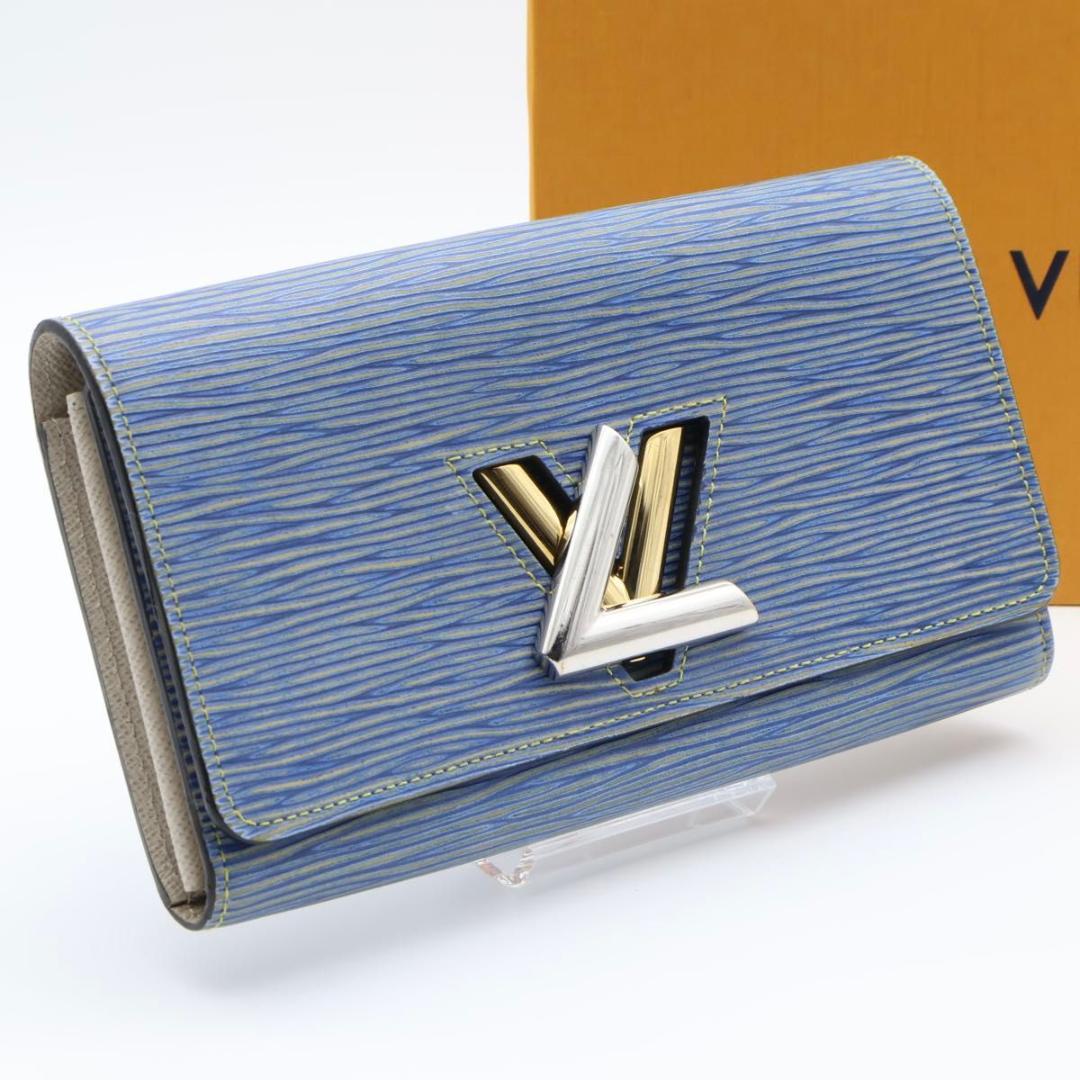 【極美品】ルイヴィトン　ポルトフォイユツイスト　長財布　エピ　デニム　ブルー