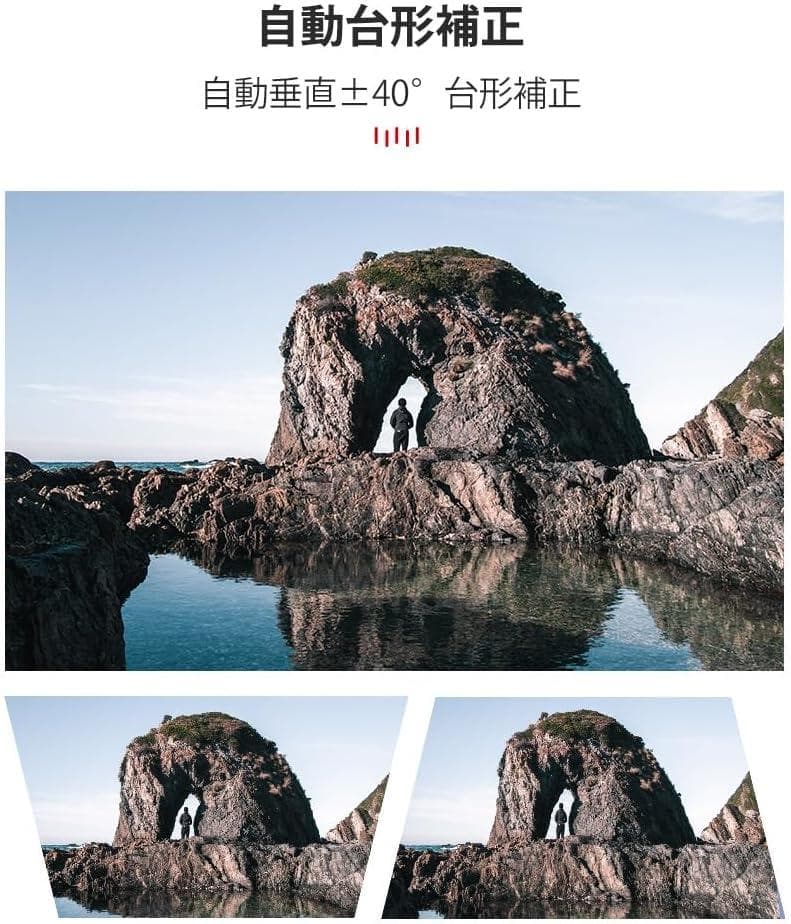 彡新品彡iOCHOW プロジェクター 小型 2800ルーメン 内蔵バッテリー