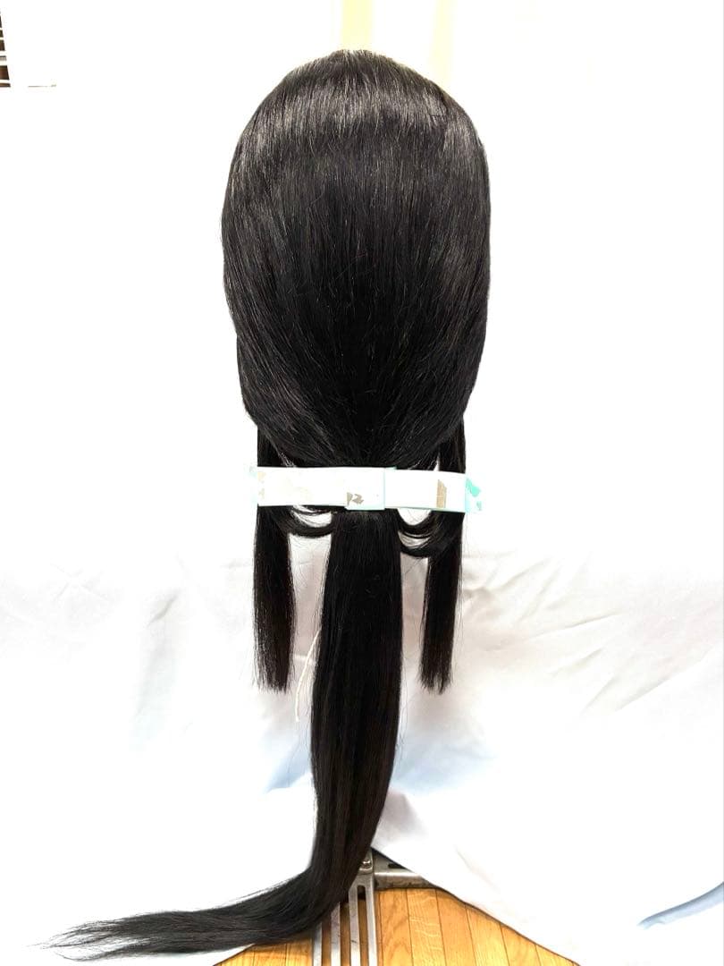 垂髪、黒髪、大サイズ、中古舞踊かつら、日本髪かつら、大衆演劇かつら、ケース付き