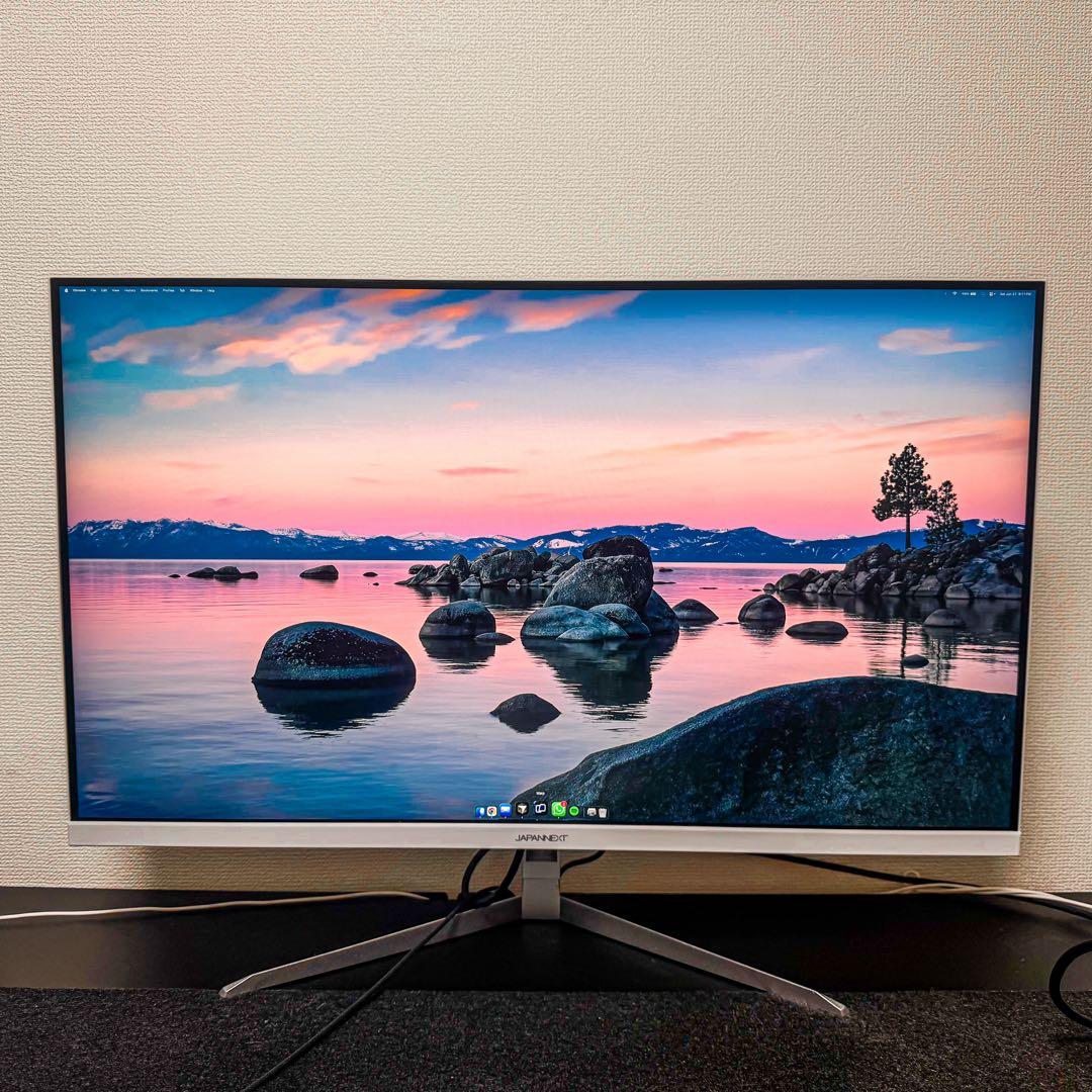 【美品・箱あり】JAPANNEXT 31.5型 4K モニター ホワイト