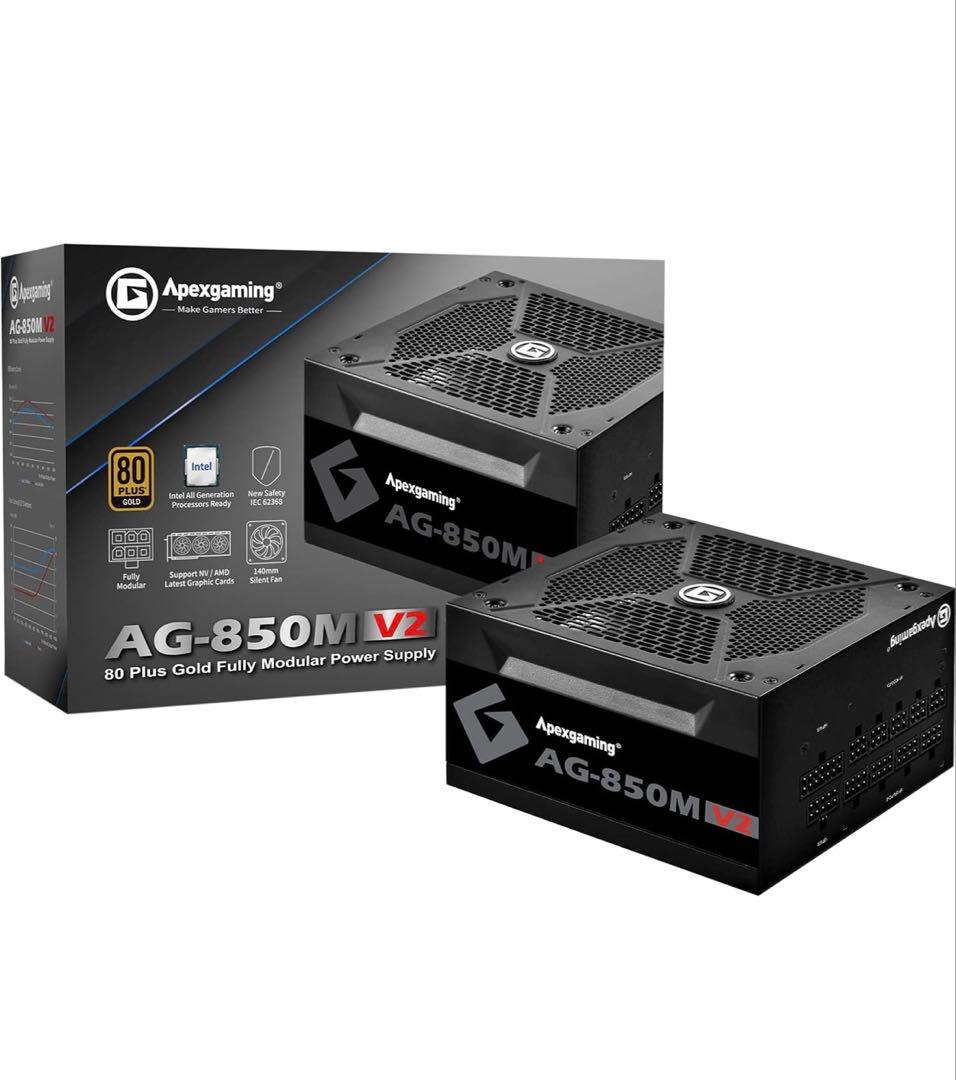 Apexgaming 80 PLUS GOLD850W ATX電源ユニット