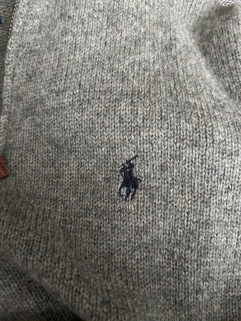 Polo by Ralph Lauren グレー ハーフジップ　ニット
