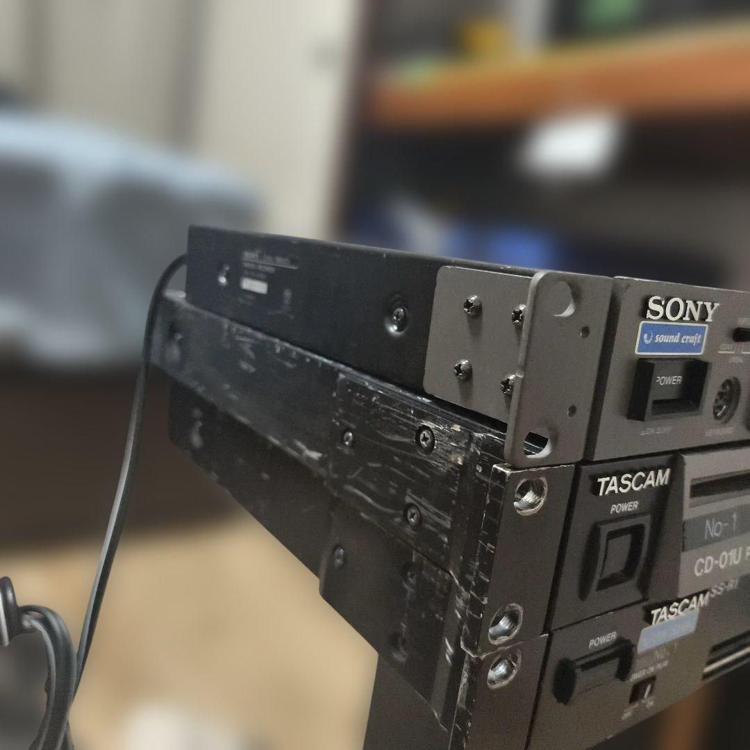 ラジオ・コンポ TASCAM tascam cd 01u-SONY MDS-E12 MD A1