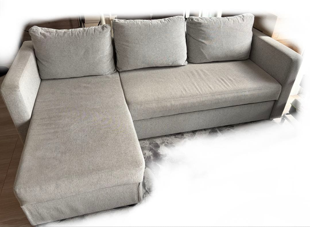 ニトリ　ノアーク　カウチソファー　3人掛け　ソファベッド　収納