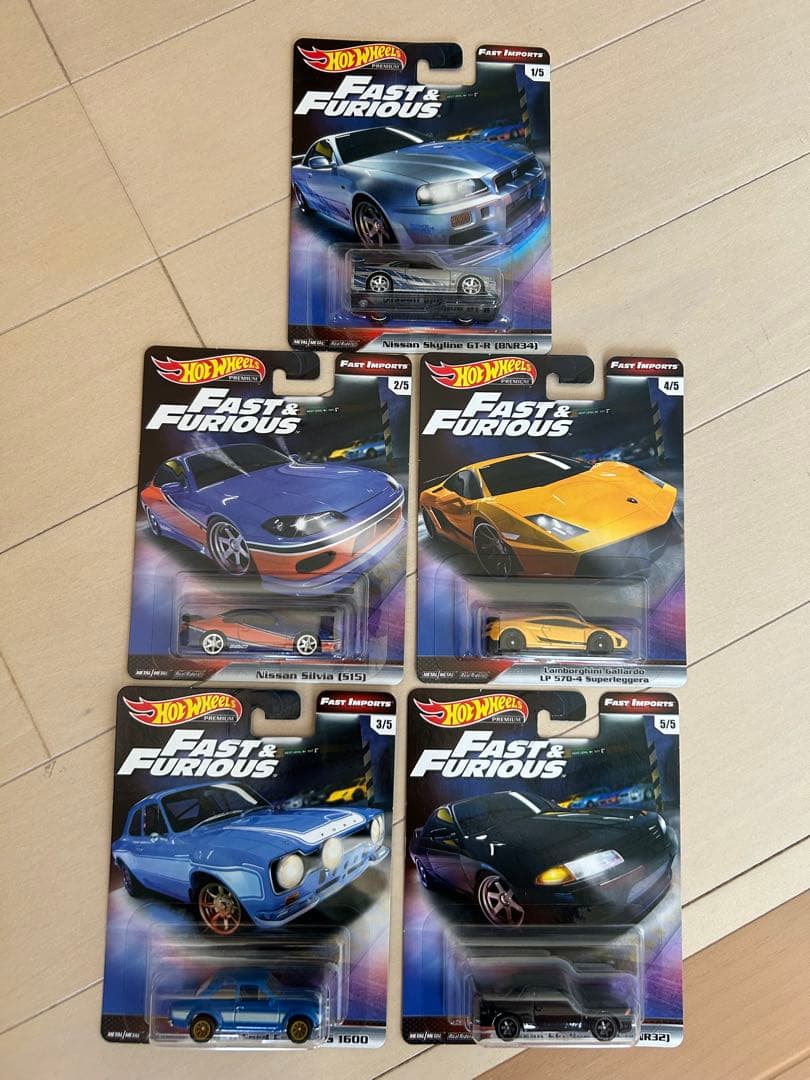 ア*ル様 ホットウィール ワイルドスピード　5点セット　未開封便