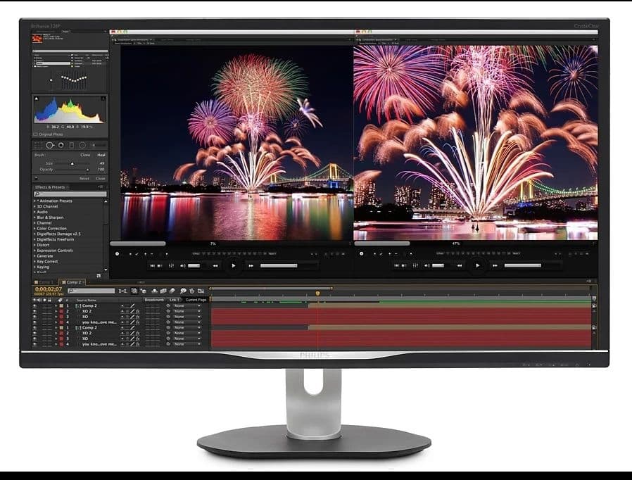 PHILIPS モニター 31.5型 4K UHD 328P6VUBREB/11