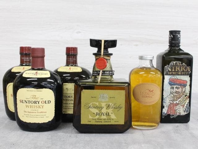 ▲未開栓/古酒 6本セット サントリーローヤル オールド LEZARD ニッカ