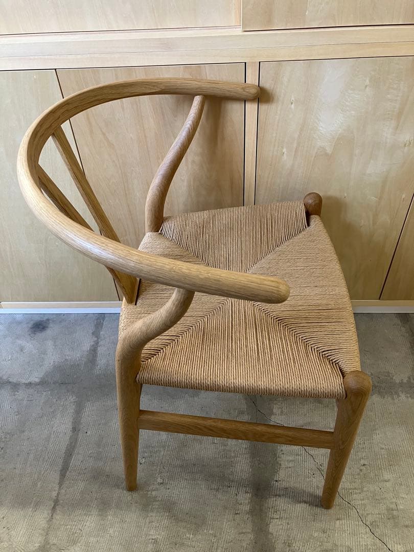 CH24 ワイチェア Yチェア オークオイルナチュラル 座面高45cm