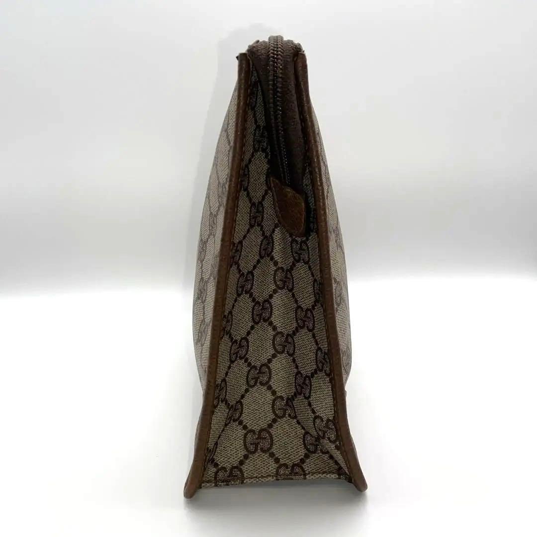 ✨美品✨ オールドグッチ GG レザー クラッチバッグ 茶色 レディース メンズ