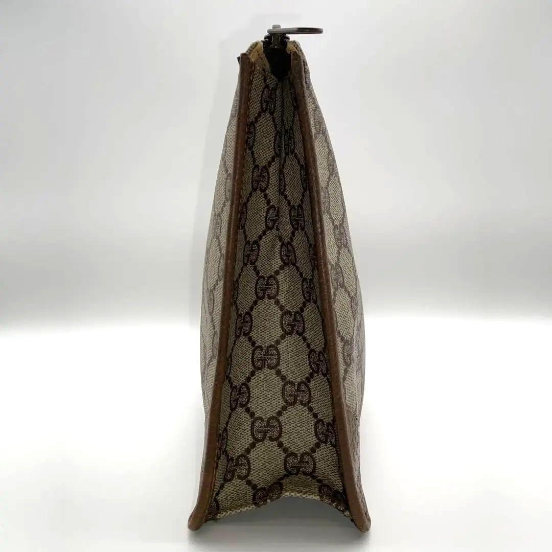 ✨美品✨ オールドグッチ GG レザー クラッチバッグ 茶色 レディース メンズ