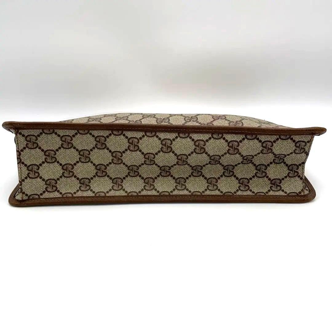 ✨美品✨ オールドグッチ GG レザー クラッチバッグ 茶色 レディース メンズ