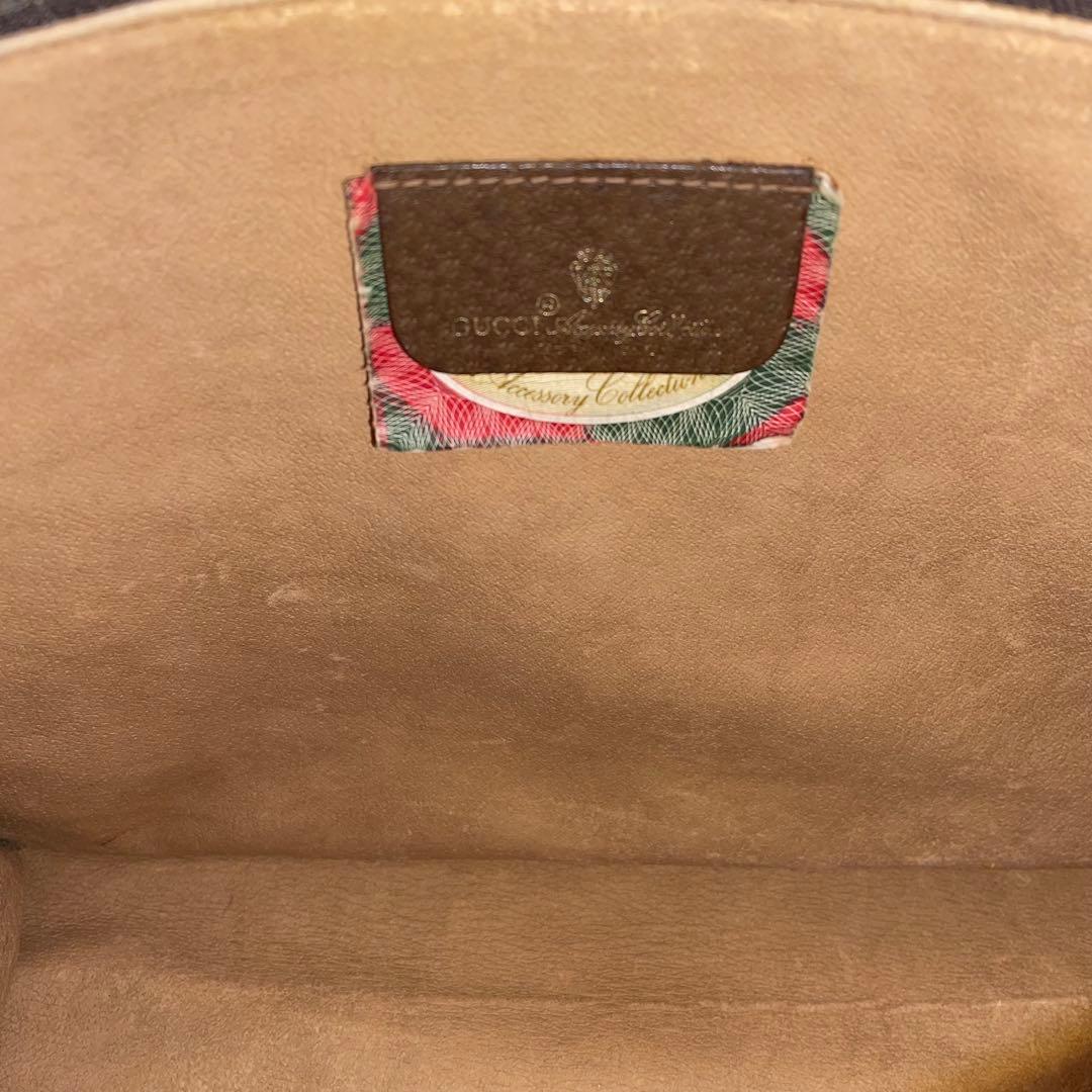 ✨美品✨ オールドグッチ GG レザー クラッチバッグ 茶色 レディース メンズ