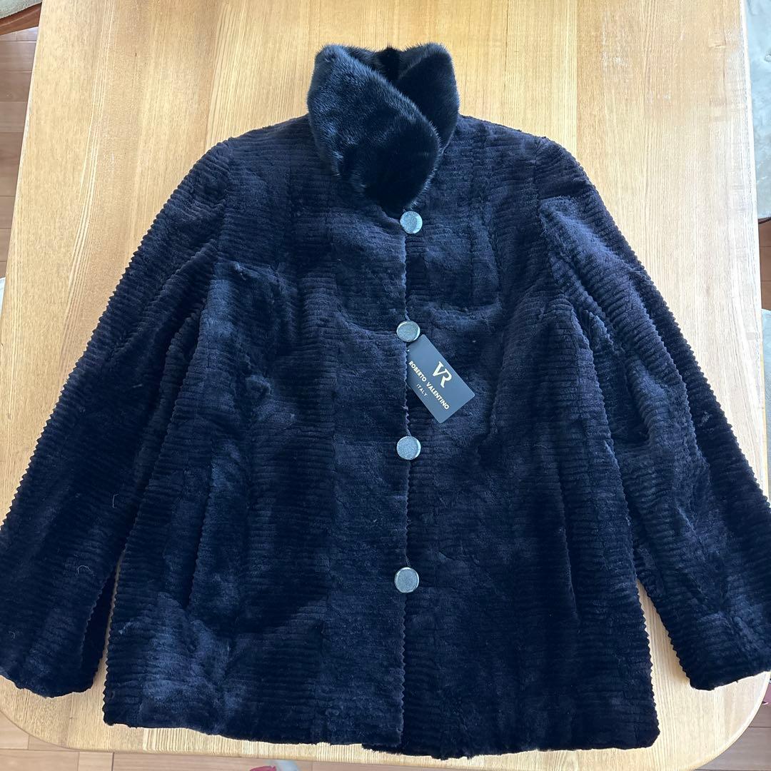 ミンク ファーコート リバーシブル