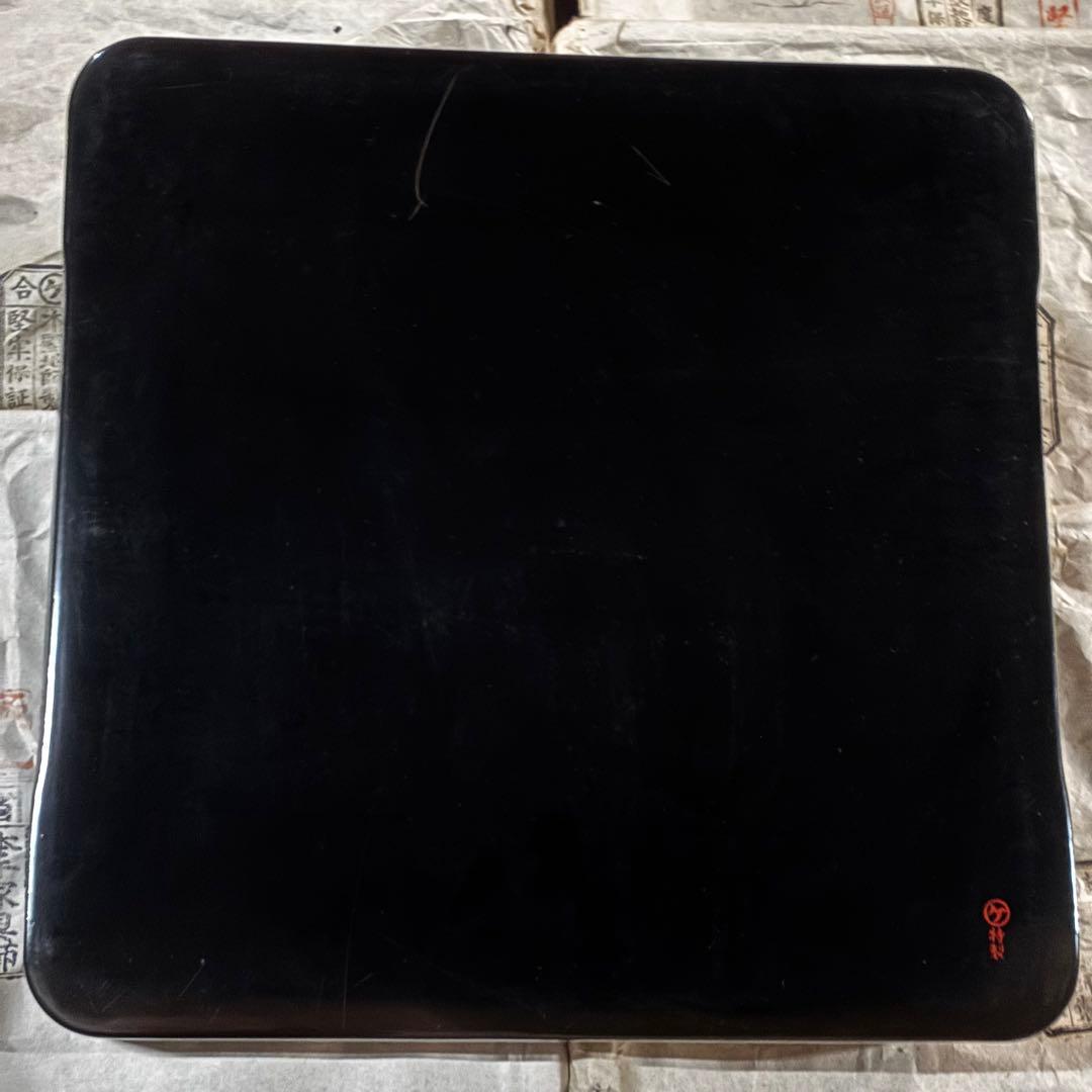 漆器 会席膳 御膳 お盆 10枚 鷹 松 昭和初期 骨董 古道具